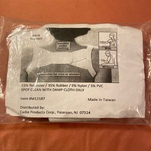 Back support under garment